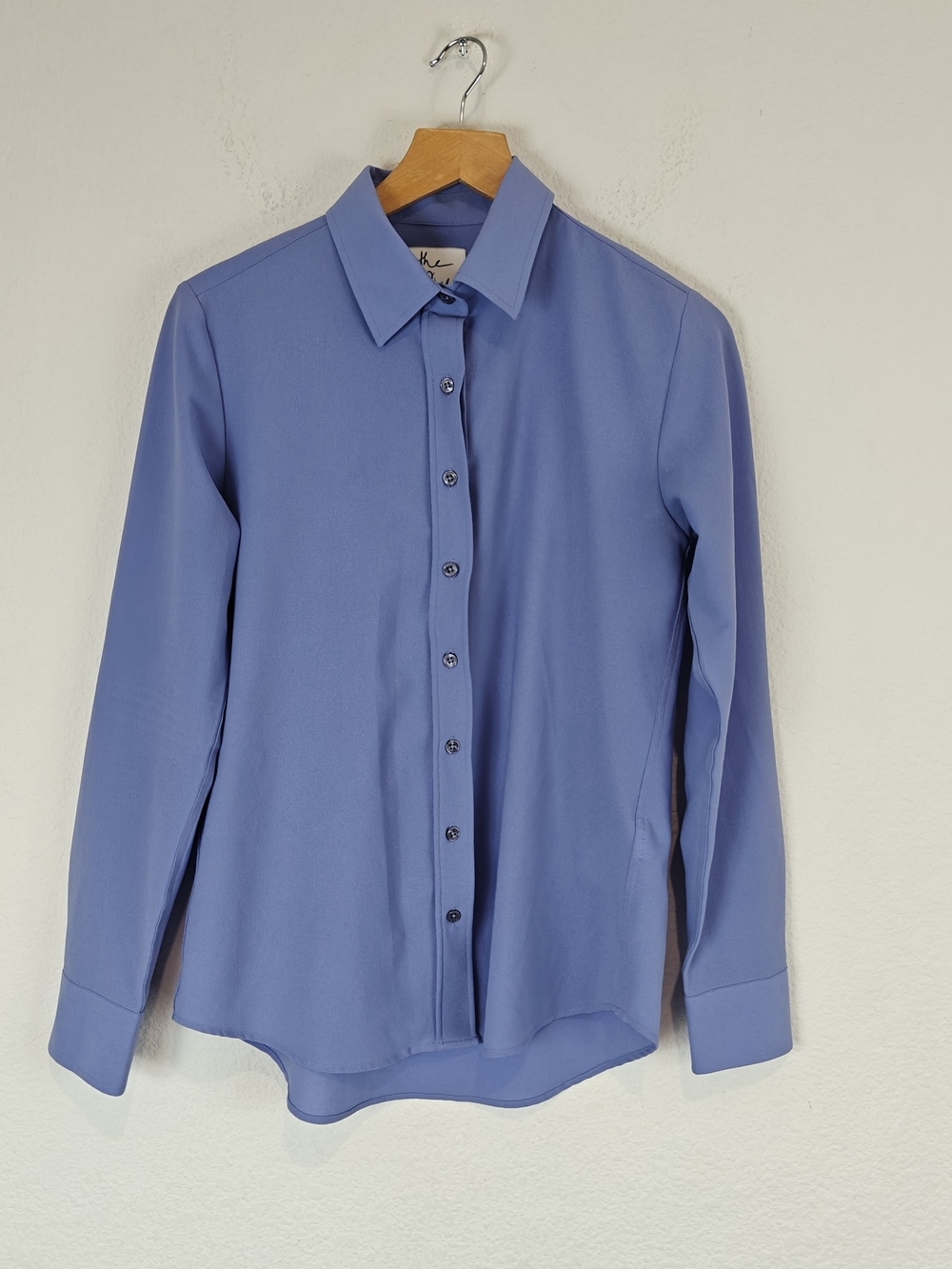 The Shirt by Rochelle Behrens Lilac Essential Button Long Sleeve Blouse XS